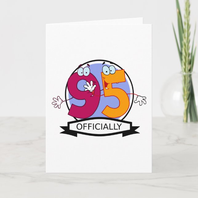 Officiellt 95-dagarsbanderoll kort (Framsida)