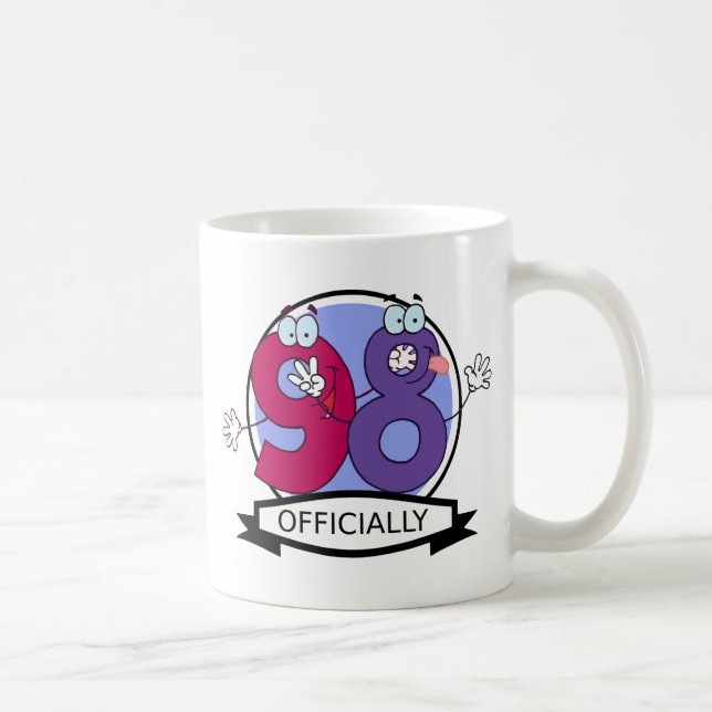Officiellt 98-dagarsbanderoll. kaffemugg (Höger)