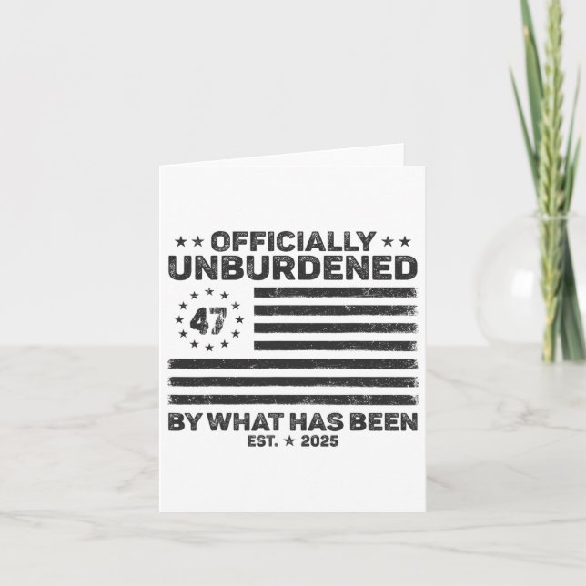 Officiellt avlastad av vad som har varit Trump seg Kort (Framsida)