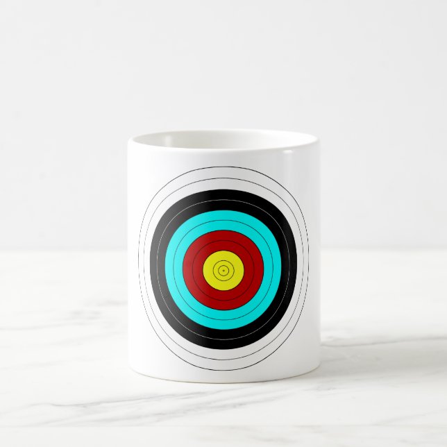 OFFICIELLT BÅGSKYTTE UPPSÄTTA SOM MÅL ~ KAFFEMUGG (Center)