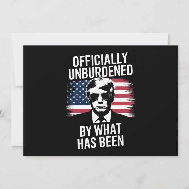 Officiellt Befriad från Det Som Har Blivit Trump Inbjudningar (Framsida)