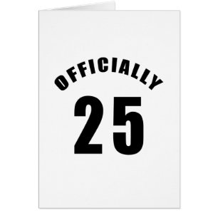 Officiellt design 25 hälsningskort