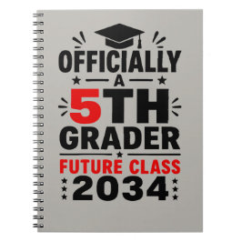 Officiellt en 5:e klass Future Class of 2034 Anteckningsbok