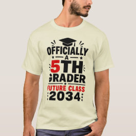 Officiellt en 5:e klass Future Class of 2034 T Shirt