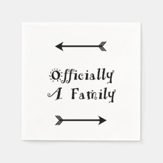 Officiellt en familj - adoptionsdag pappersservett