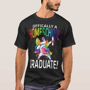 Officiellt en homeschool Student Unicorn T Shirt
