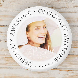 Officiellt Fantastisk Modern Simple Birthday Photo Magnet