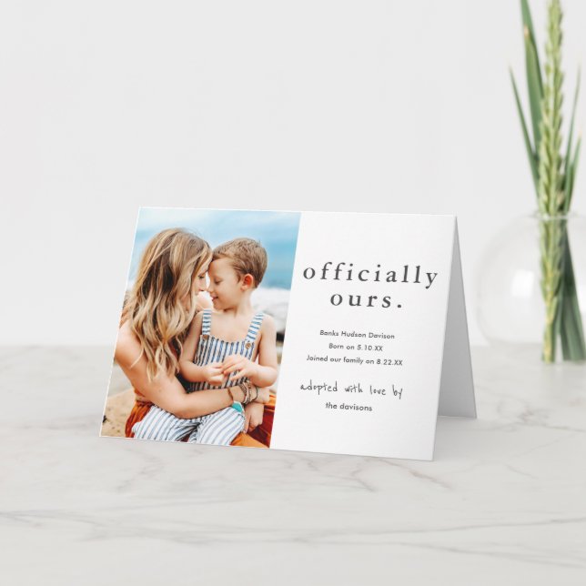 Officiellt har vi minimal fotoadoption meddelande (Framsida)