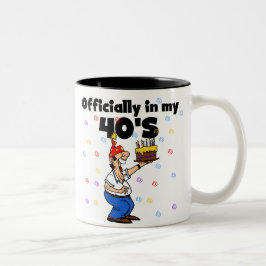 Officiellt i min 40-tal Två-Tonad mugg