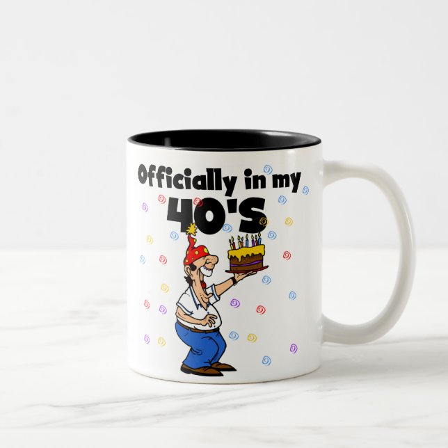 Officiellt i min 40-tal Två-Tonad mugg (Höger)