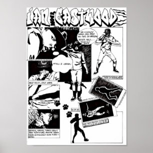 Officiellt Ian Eastwood komiskt konsttryck Poster