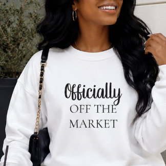 Officiellt inte på marknaden förlovning t shirt