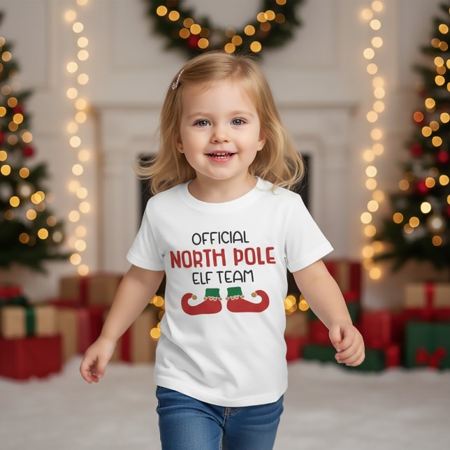 Officiellt julteam för tomtens tomte t shirt (Skapare uppladdad)