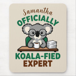 Officiellt Koala-certifierad Expert Rolig Kaffe-sk Musmatta