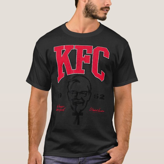 Officiellt licensierad Kfc Colonel Sanders Chicken T Shirt (Framsida)