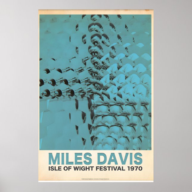 Officiellt licensierad Miles Davis Isle of Wight Poster (Framsidan)