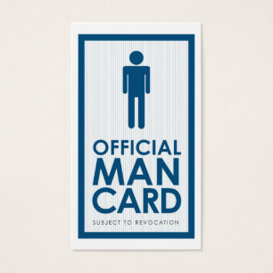 Officiellt mankort visitkort