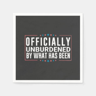 Officiellt obelastad av det som har gått pappersservett