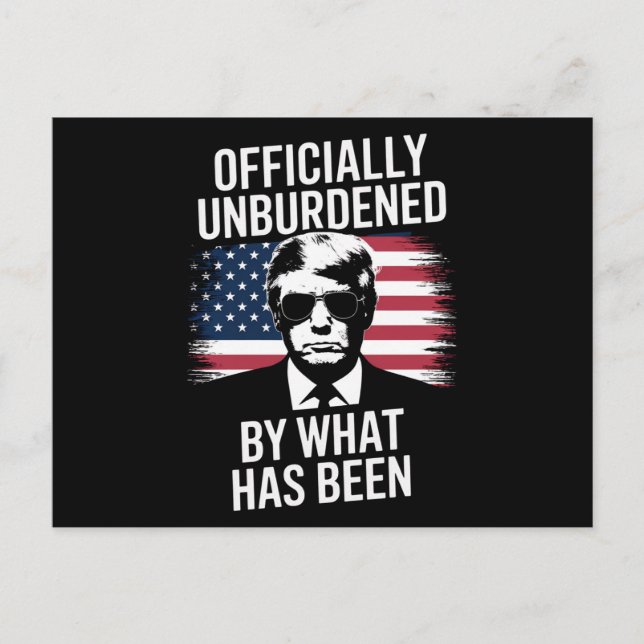 Officiellt obelastad av det som har gått vykort (Framsida)