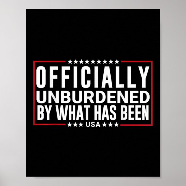 Officiellt obelastad av vad som har varit trumpvin poster (Framsidan)