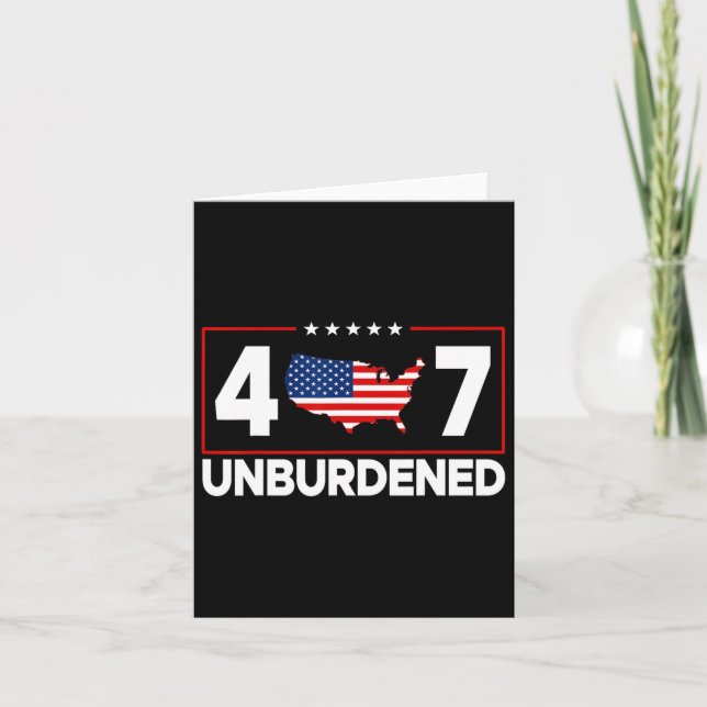 Officiellt obelastad Donald Trump 47:e presidenten Kort (Framsida)