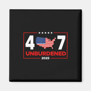 Officiellt obelastad Donald Trump 47:e presidenten Magnet