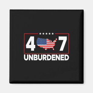 Officiellt obelastad Donald Trump 47:e presidenten Magnet