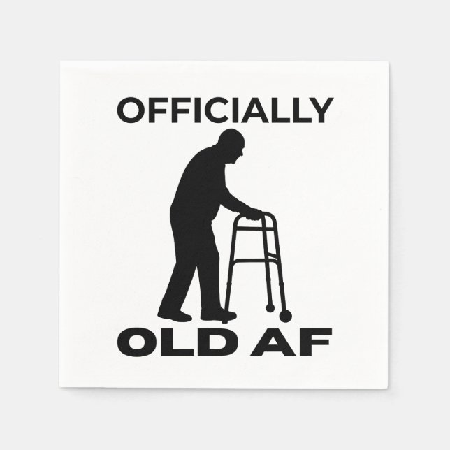 Officiellt Old AF Pappersservett (Framsidan)