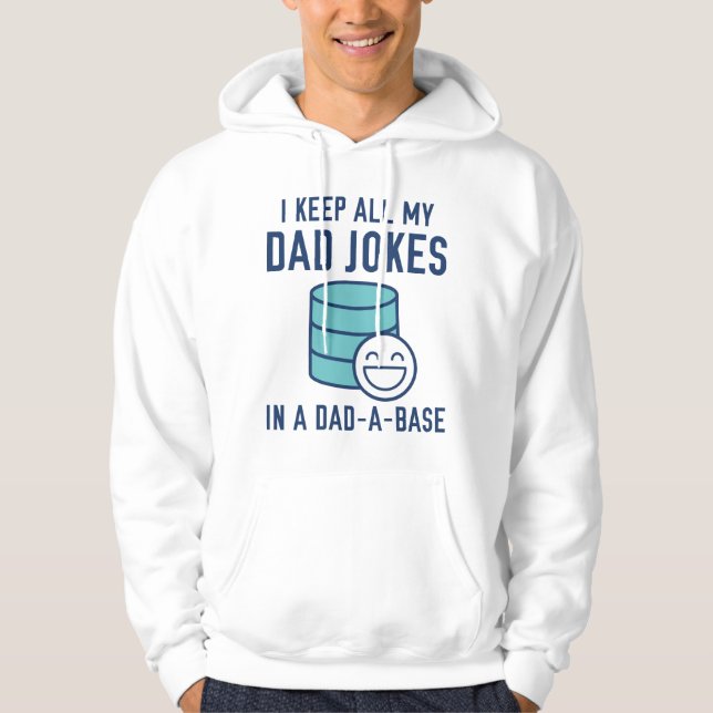 Officiellt Pappa Jokes Hoodie (Framsida)
