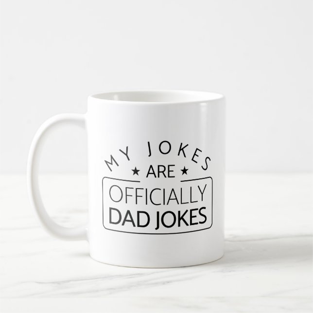 Officiellt Pappa Jokes Kaffemugg (Vänster)