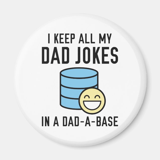 Officiellt Pappa Jokes Magnet (Framsidan)