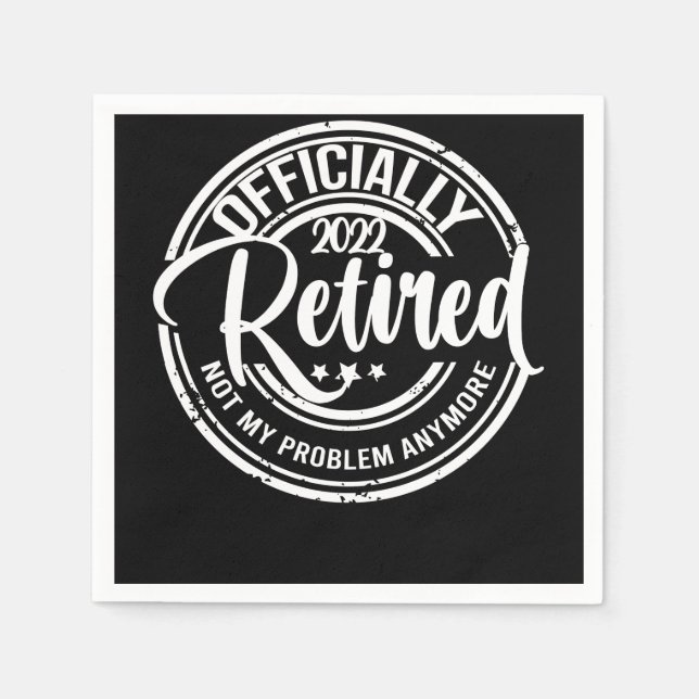 Officiellt pensionerad 2022, inte längre mitt prob pappersservett (Framsidan)