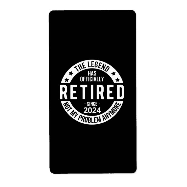 officiellt pensionerad 2024 fraktsedel (Framsidan)