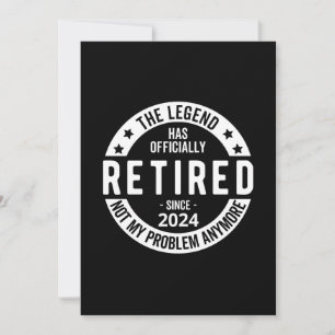 officiellt pensionerad 2024 inbjudningar