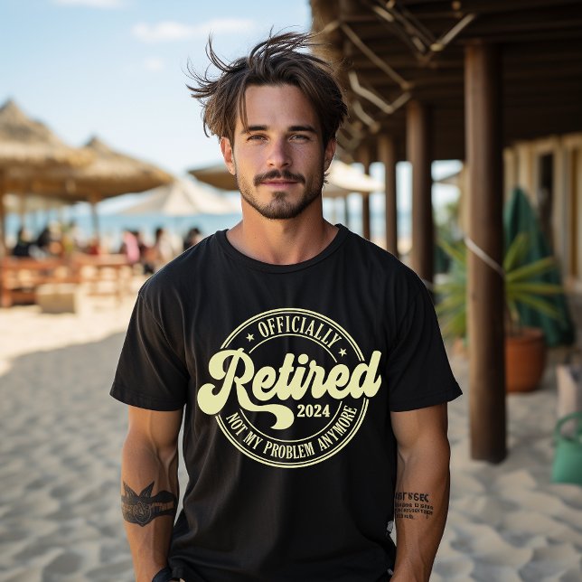 Officiellt Pensionerad 2024 Inte Mitt Problem Läng T Shirt (Skapare uppladdad)