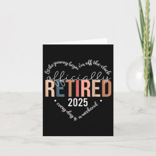 Officiellt pensionerad 2025 Heart T-shirt för kvin Kort