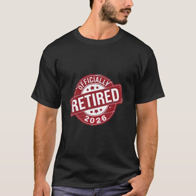Officiellt pensionerad 2026 t shirt (Framsida)