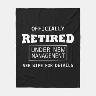 officiellt pensionerad inom ramen för ny förvaltni fleecefilt