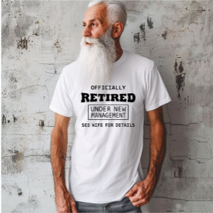 officiellt pensionerad inom ramen för ny förvaltni t shirt