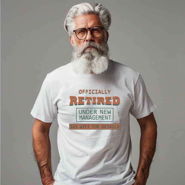 officiellt pensionerad inom ramen för ny förvaltni t shirt (Skapare uppladdad)