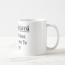 Officiellt pensionerad kaffemugg