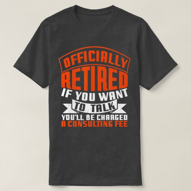 Officiellt pensionerad konsult Fee Funny Pension T Shirt (Design framsida)