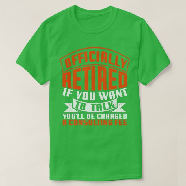 Officiellt pensionerad konsult Fee Funny Pension T Shirt (Design framsida)
