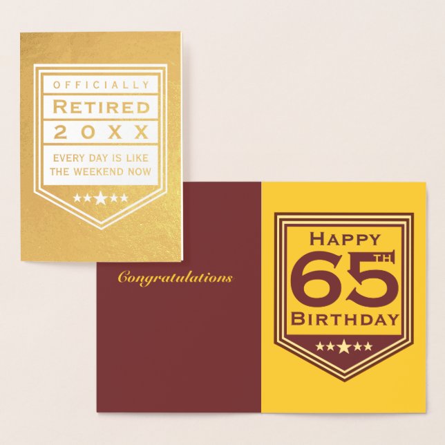 Officiellt pensionerad kort (Display)