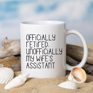 Officiellt pensionerad make och maka roligt gift kaffemugg