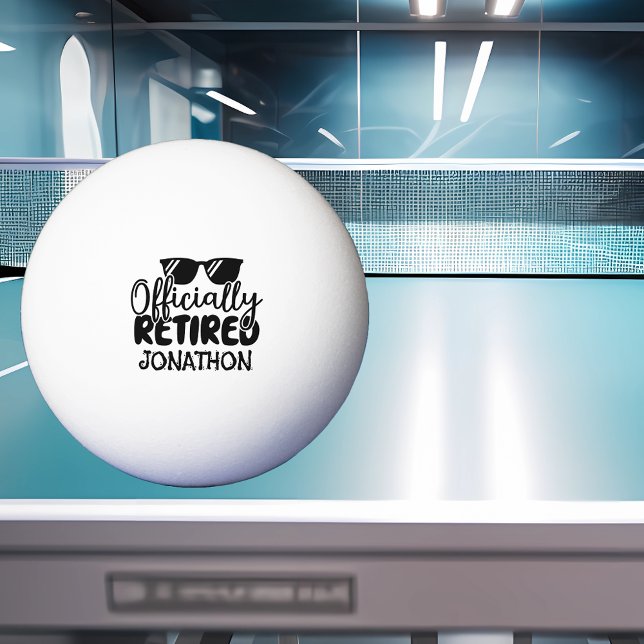 Officiellt pensionerad Personlig Namn Pension Pingisboll (Skapare uppladdad)