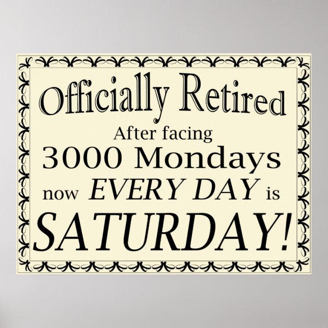Officiellt pensionerad! poster (Framsidan)
