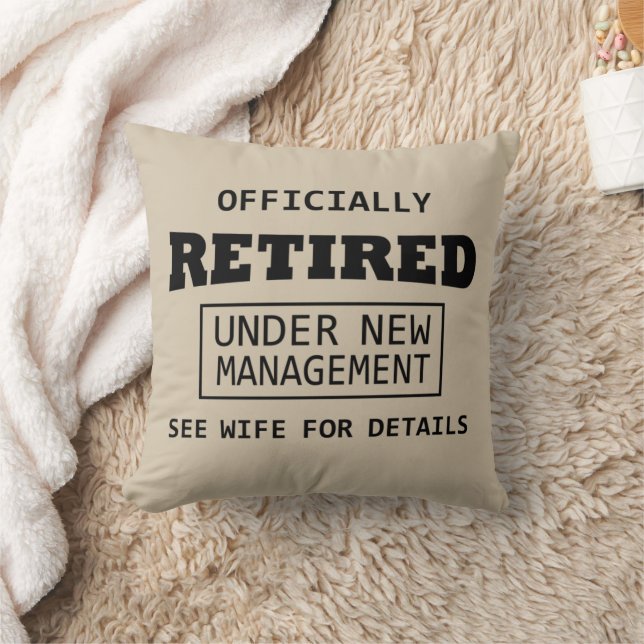 Officiellt pensionerad under ny ledning kudde (Filt)