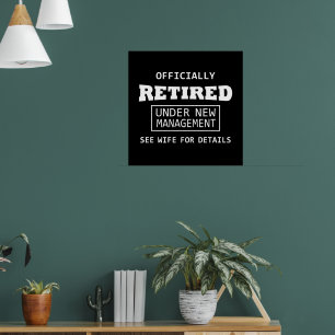 officiellt pensionerad under ny ledning poster