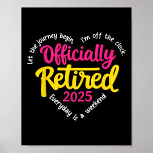 Officiellt pensionerade 2025 Heart Manar Women Poster